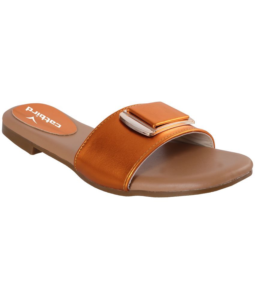     			Catbird Orange Women's Flats