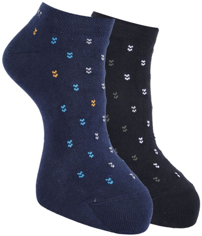     			Force NXT Cotton Blend Men's Self Design Multicolor Low Cut Socks ( Pack of 2 )