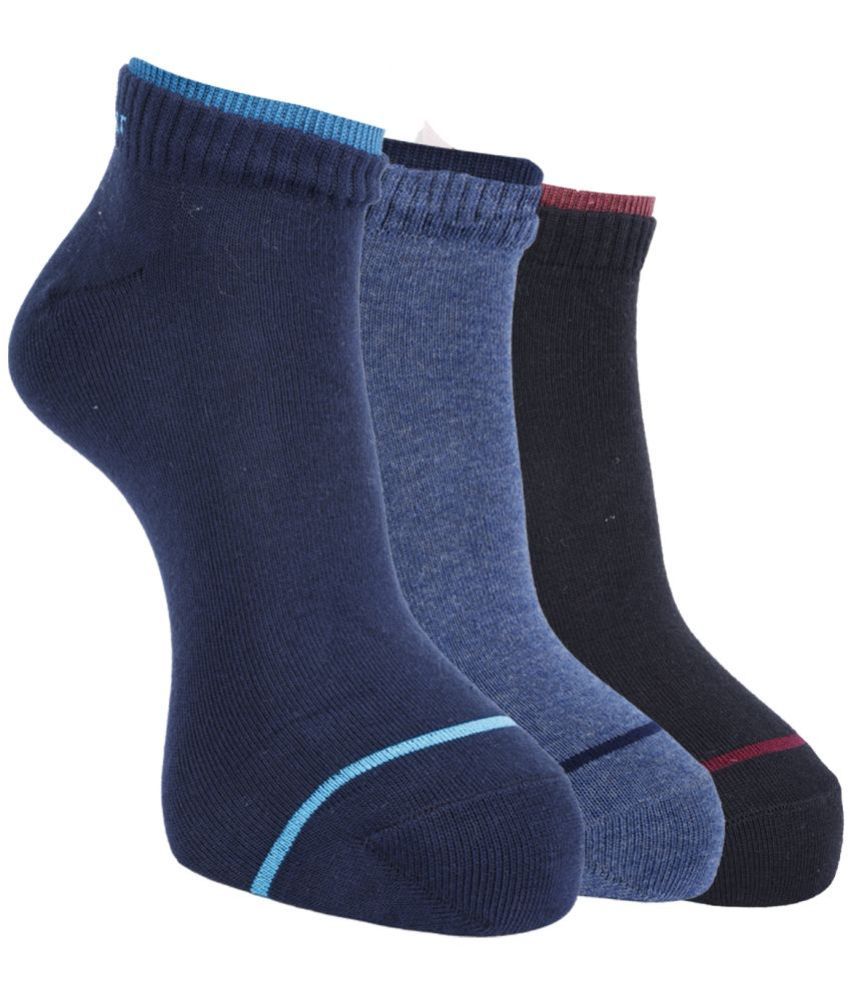     			Force NXT Cotton Blend Men's Striped Multicolor Ankle Length Socks ( Pack of 3 )