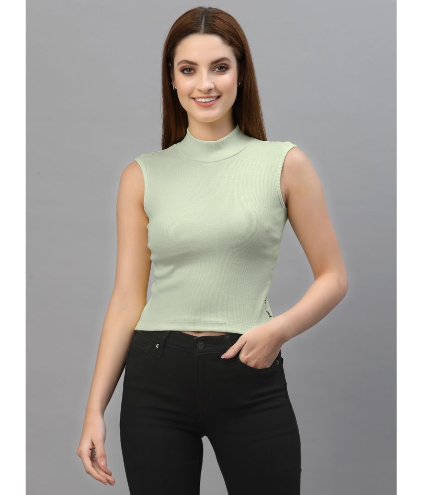     			Friskers Mint Green Cotton Women's Regular Top ( Pack of 1 )