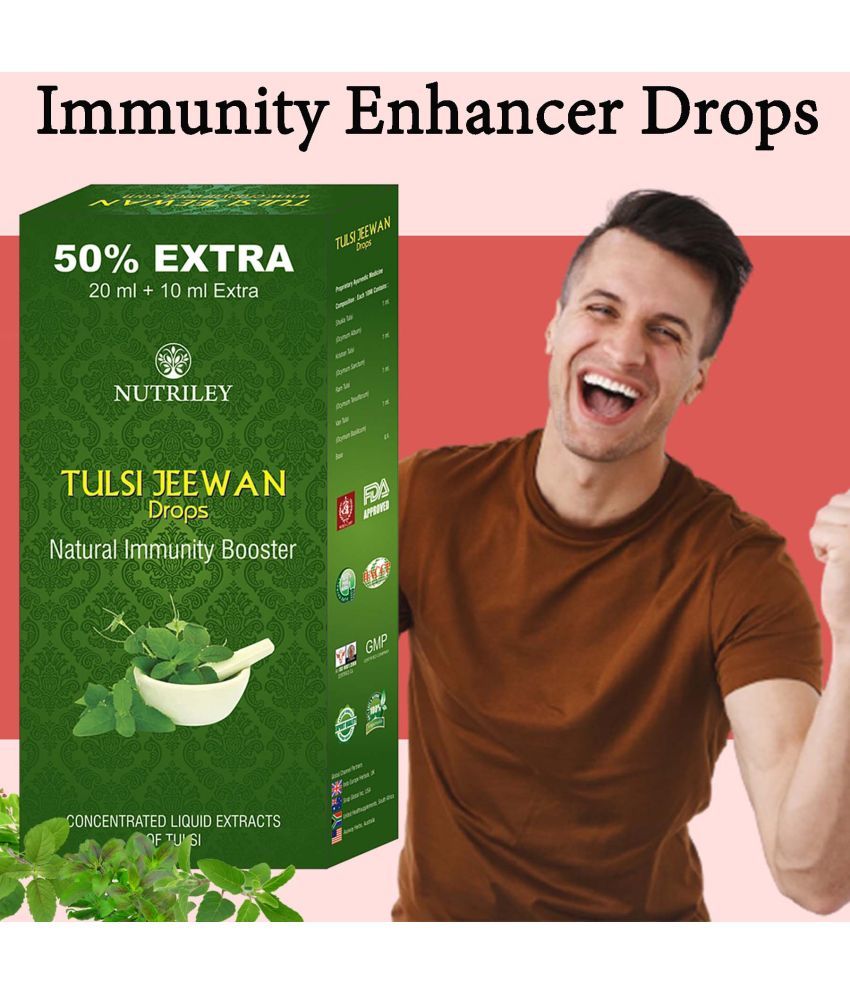     			Nutriley Tulsi Jeewan Drops, Immunity Enhancer, Cold Relief, Detoxifier, 30 ML