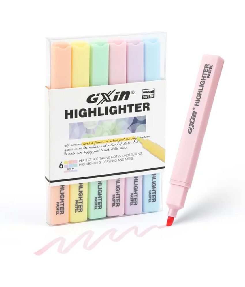     			Pastel Highlighter Pen | Aesthetic Highlighter Marker | Quick Dry | No Bleed