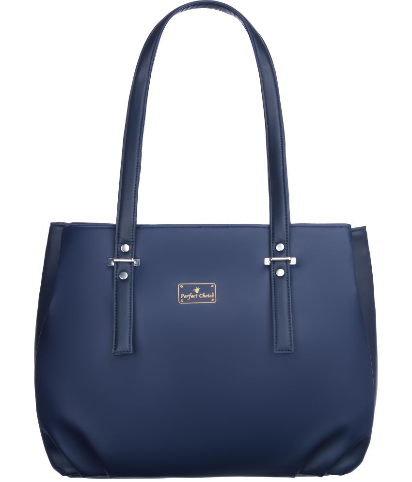     			Perfect Choice Blue PU Shoulder Bag