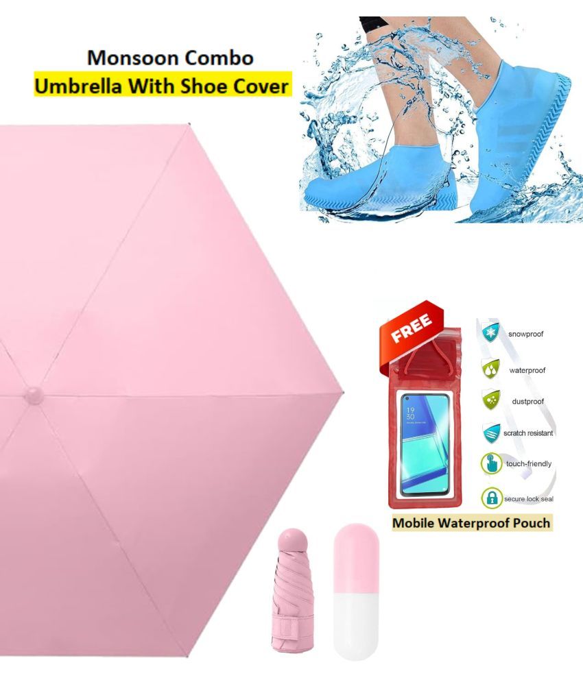     			RAMDEV ENTERPRISE Pink 1 Fold Umbrella