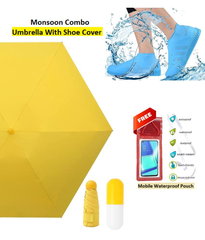     			RAMDEV ENTERPRISE Yellow 1 Fold Umbrella