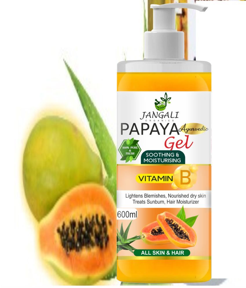     			PURE Jangali ORGANICS Papaya Face Gel For Glowing and Smoothing Skin 600ML