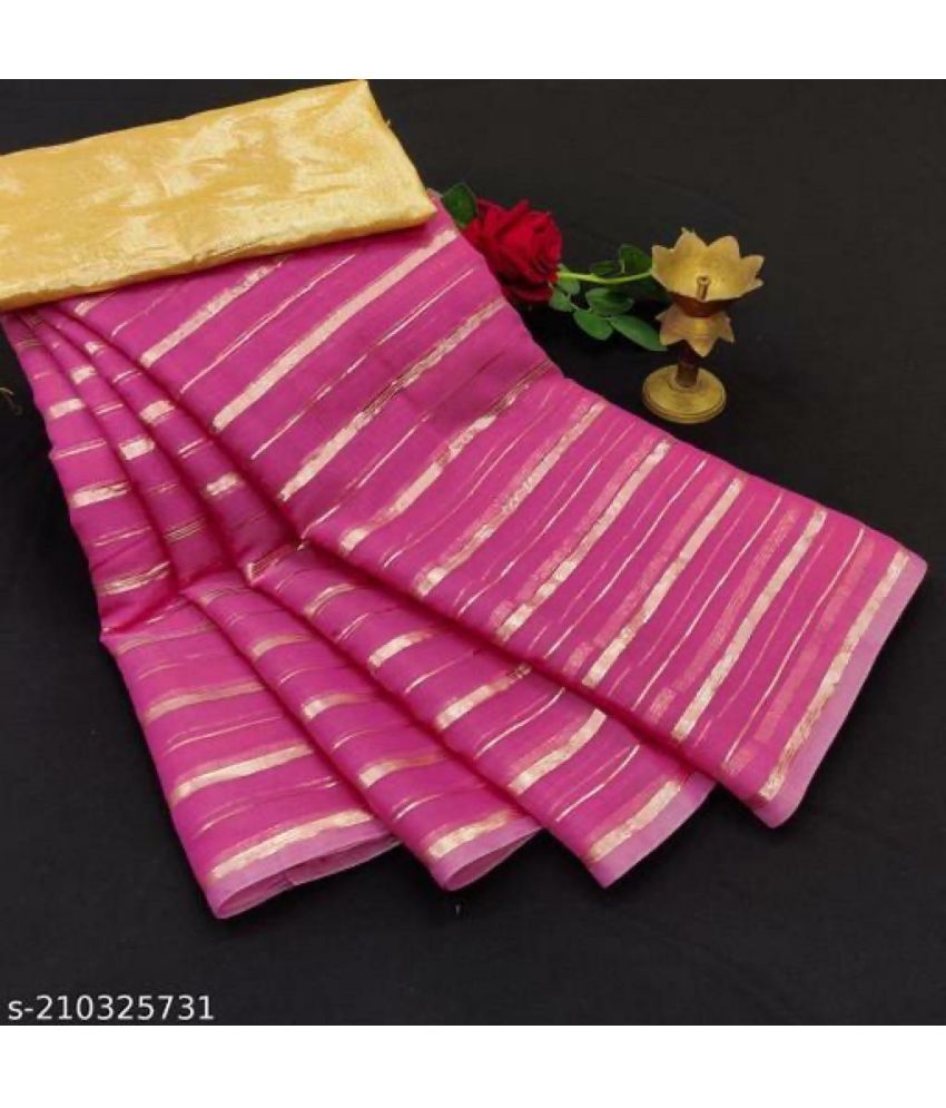     			Saadhvi Cotton Silk Applique Saree Without Blouse Piece - Purple ( Pack of 1 )