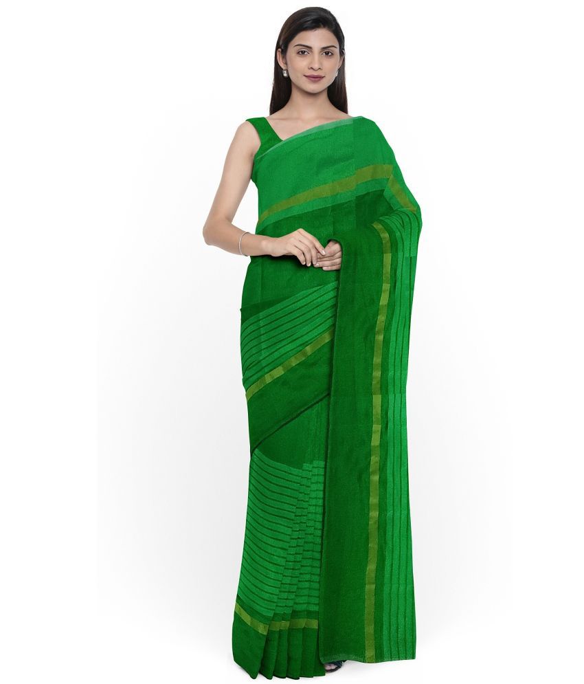     			Saadhvi Cotton Silk Applique Saree Without Blouse Piece - Magenta ( Pack of 1 )