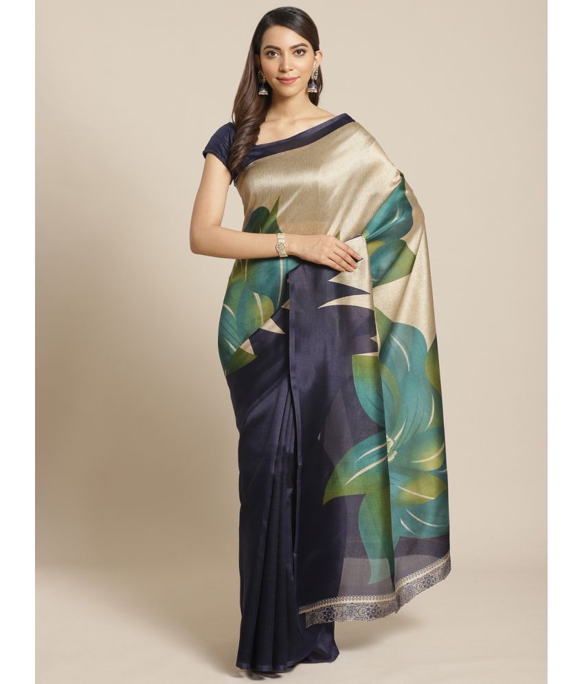     			Saadhvi Cotton Silk Embellished Saree Without Blouse Piece - Multicolor ( Pack of 1 )