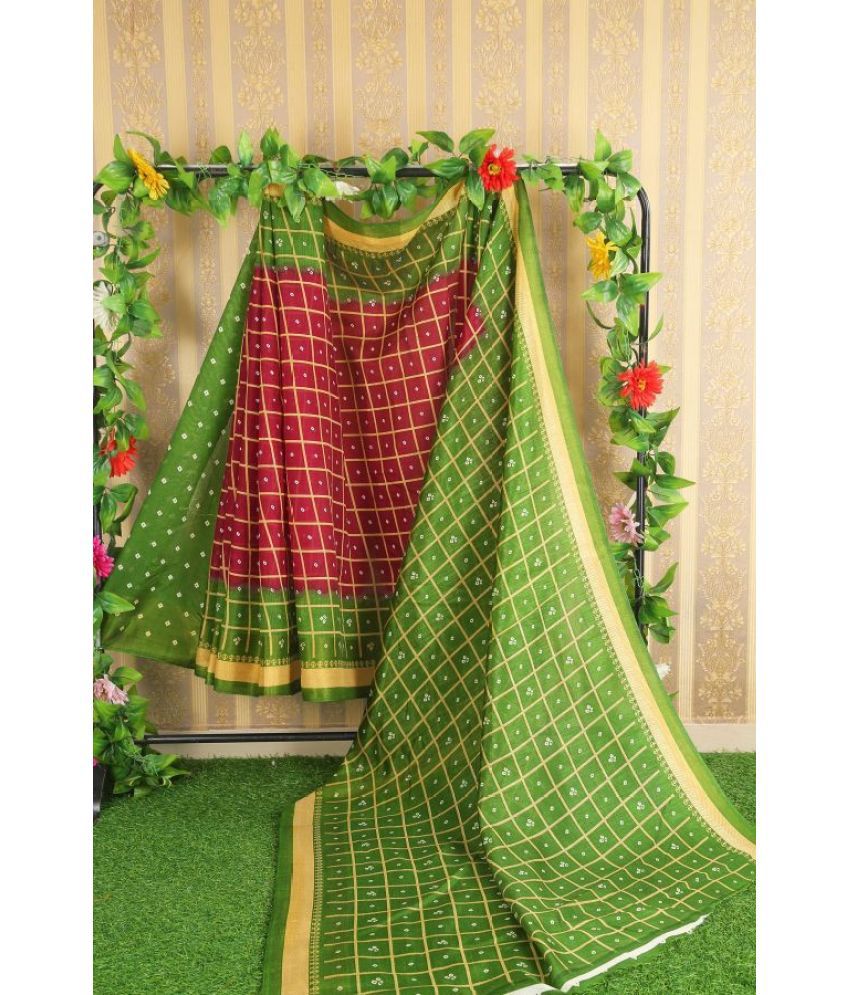     			Saadhvi Cotton Silk Woven Saree Without Blouse Piece - Black ( Pack of 1 )