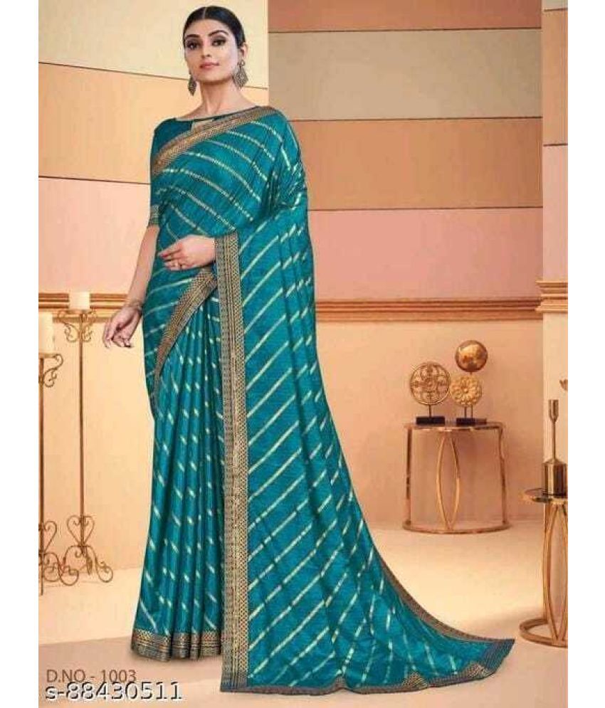     			Saadhvi Cotton Silk Woven Saree Without Blouse Piece - Green ( Pack of 1 )