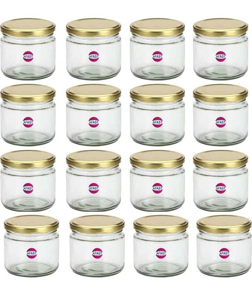     			Somil Glass Container Jar Glass Transparent Utility Container ( Set of 16 )