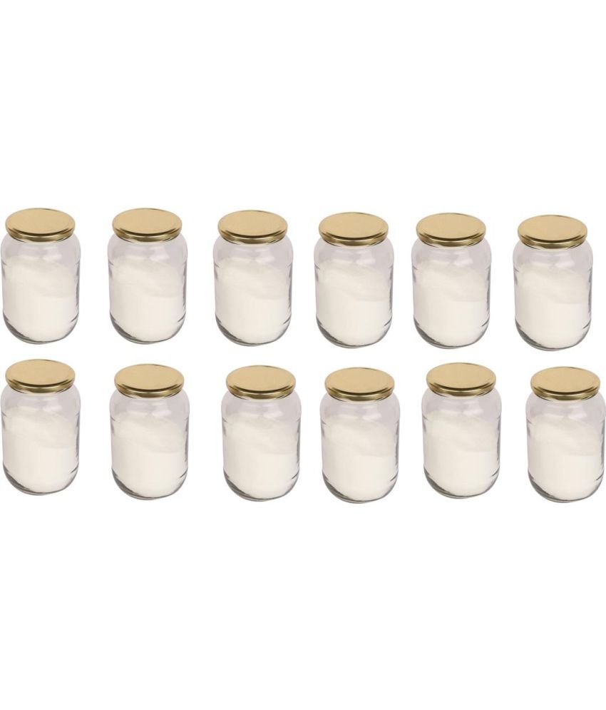     			Somil Glass Container Jar Glass Transparent Utility Container ( Set of 12 )