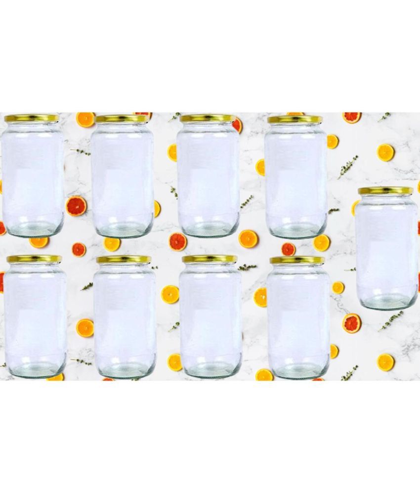     			Somil Glass Container Jar Glass Transparent Utility Container ( Set of 9 )