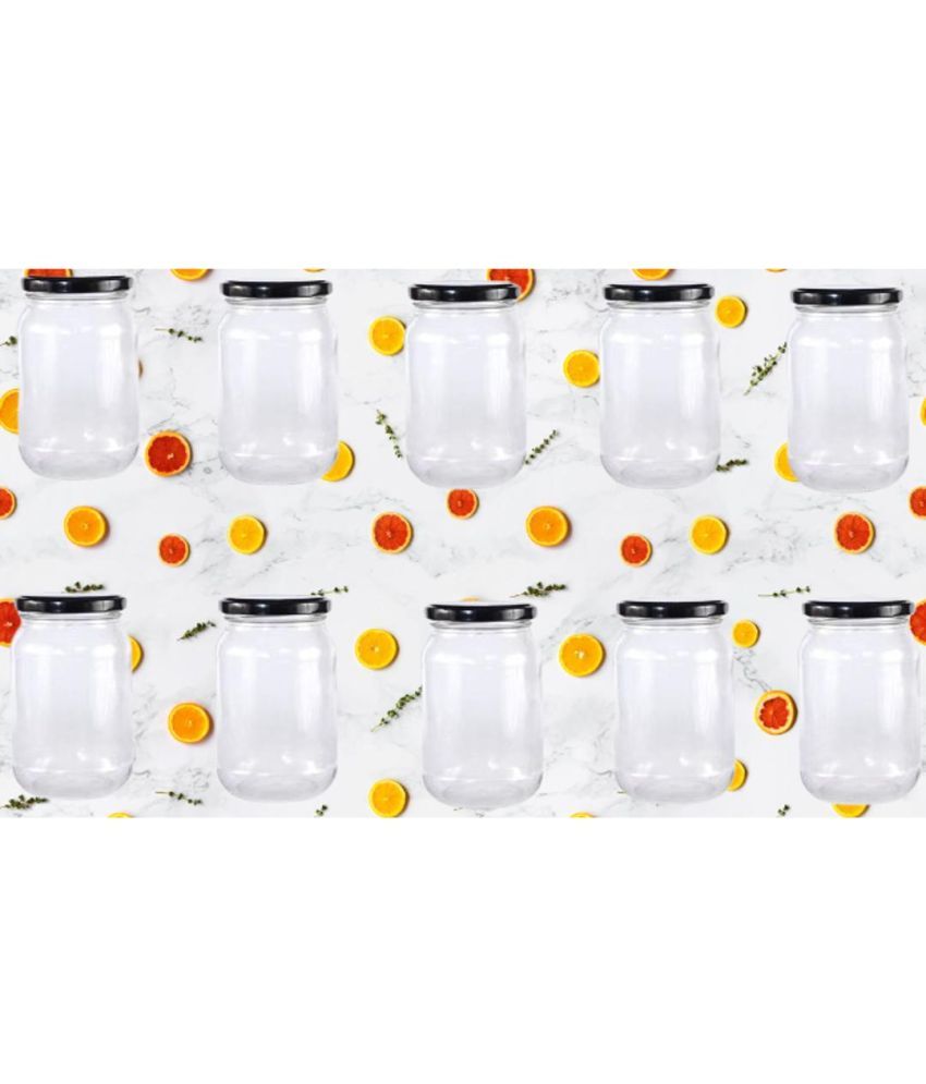     			Somil Glass Container Jar Glass Transparent Utility Container ( Set of 10 )