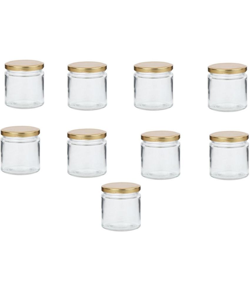     			Somil Glass Container Jar Glass Transparent Utility Container ( Set of 9 )