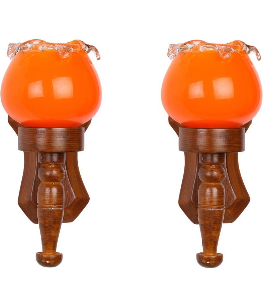     			Somil Orange Up & Down Light Lamp ( Pack of 2 )