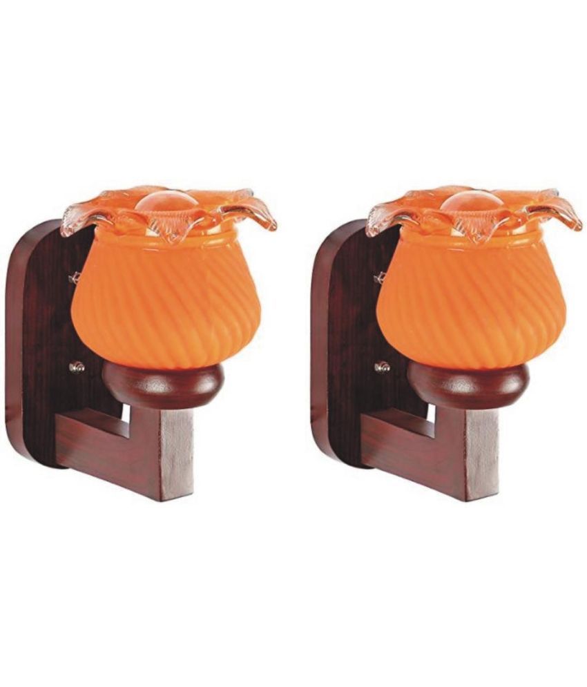     			Somil Orange Up & Down Light Lamp ( Pack of 2 )