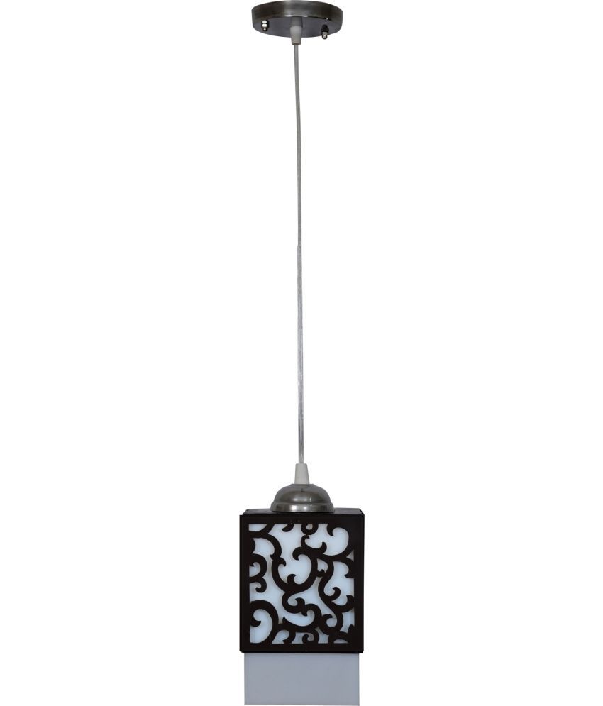     			Somil Wood Decorative & Designer Hanging Light Black - Pack of 1