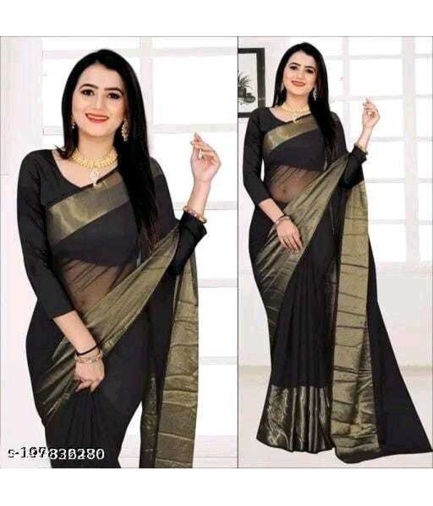     			Vkaran Cotton Silk Applique Saree Without Blouse Piece - Green ( Pack of 1 )