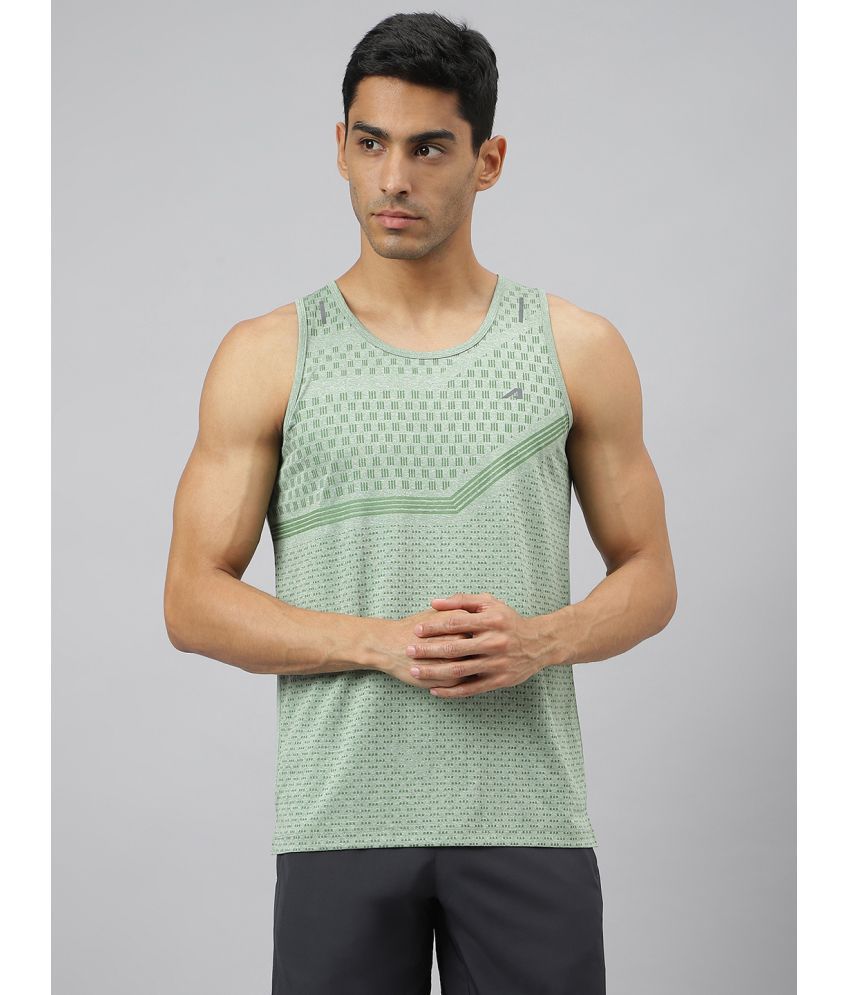     			Alcis Green Polyester Slim Fit Men's Tanks ( Pack of 1 )