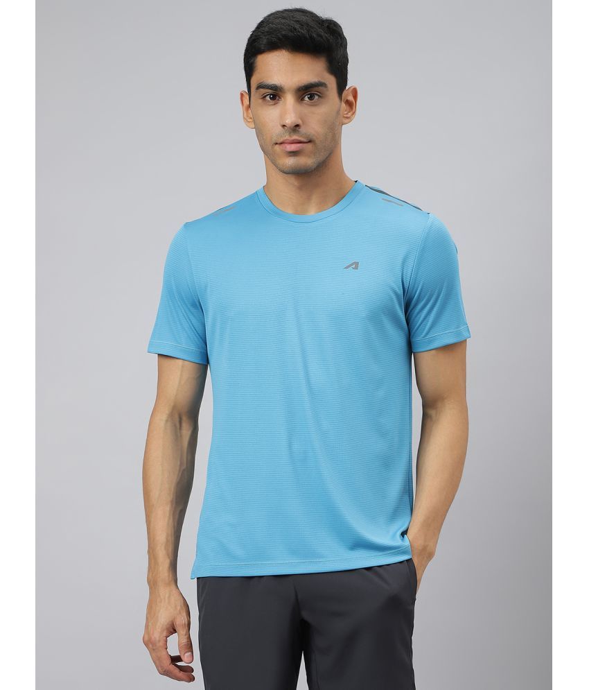     			Alcis Sky Blue Polyester Slim Fit Men's Sports T-Shirt ( Pack of 1 )