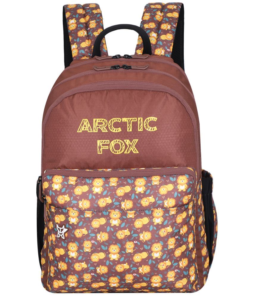     			Arctic Fox Lion Cub Mink School Backpack for Boys and Girls