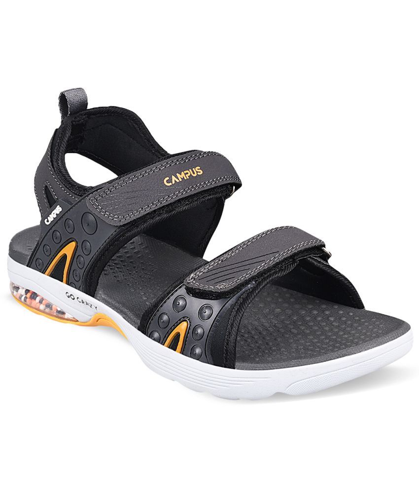     			Campus - Dark Grey Men's Floater Sandals