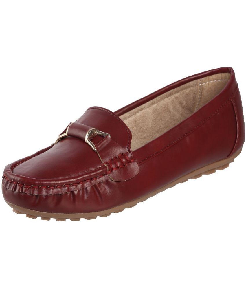     			Catbird Maroon Women's Loafers