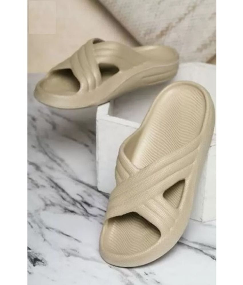     			Deals4you Beige Men's Slide Flip Flop