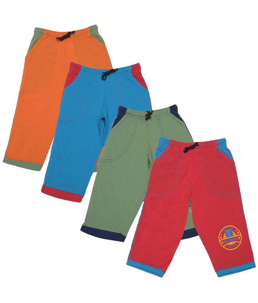     			Dollar Champion Kidswear - Multicolor Cotton Boys Three-Fourth ( Pack of 4 )