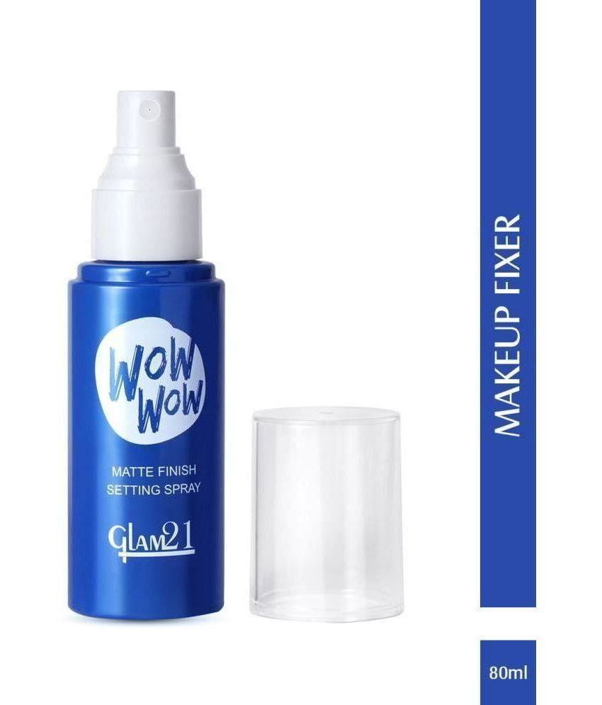     			Glam21 Wow Matte Fix Setting Spray for Face Makeup Lightweighted Make-up Fixure 80ml Transparent