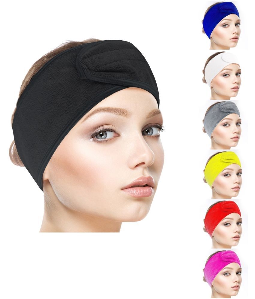     			JUZZII Black Velvet Women's Headwrap ( Pack of 1 )