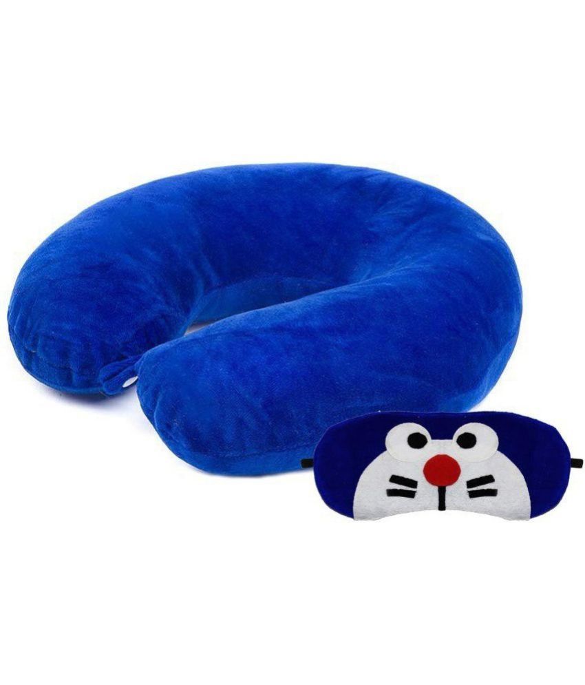     			JUZZII Blue Neck Pillow,Eye Shade ( Pack of 2 )