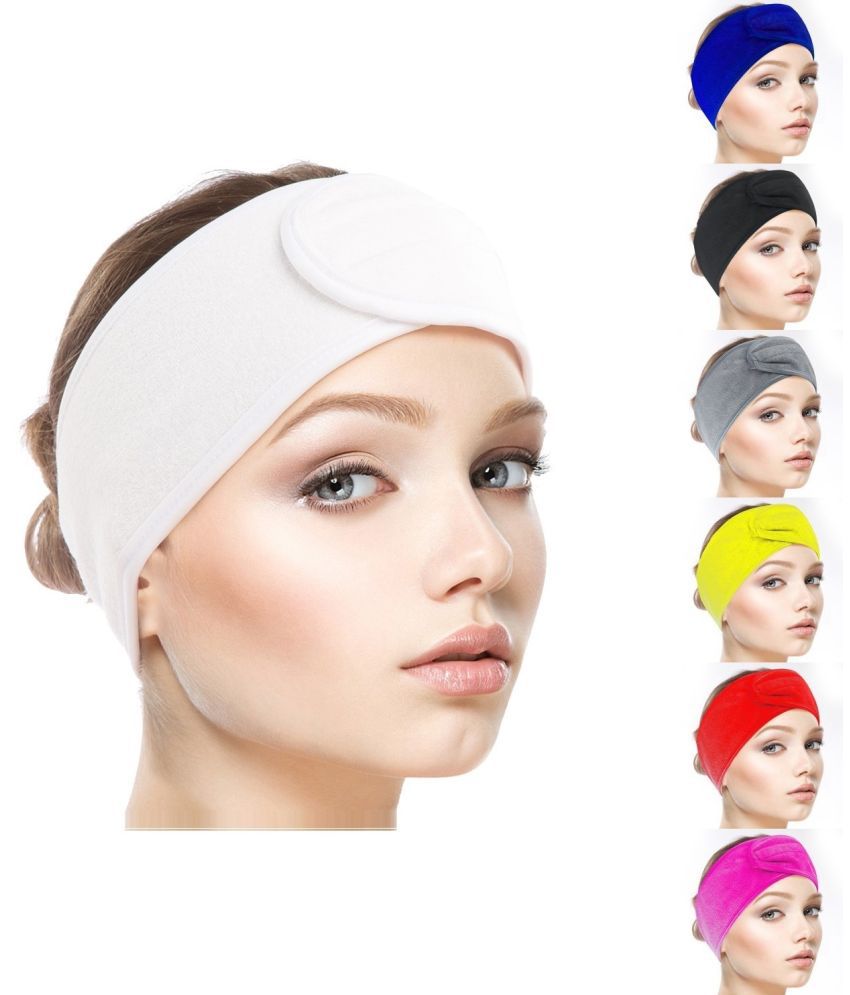     			JUZZII White Velvet Women's Headwrap ( Pack of 1 )