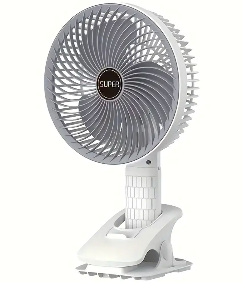     			Portable Super Silent Fan Rechargeable Battery With 3 Speed Modes.