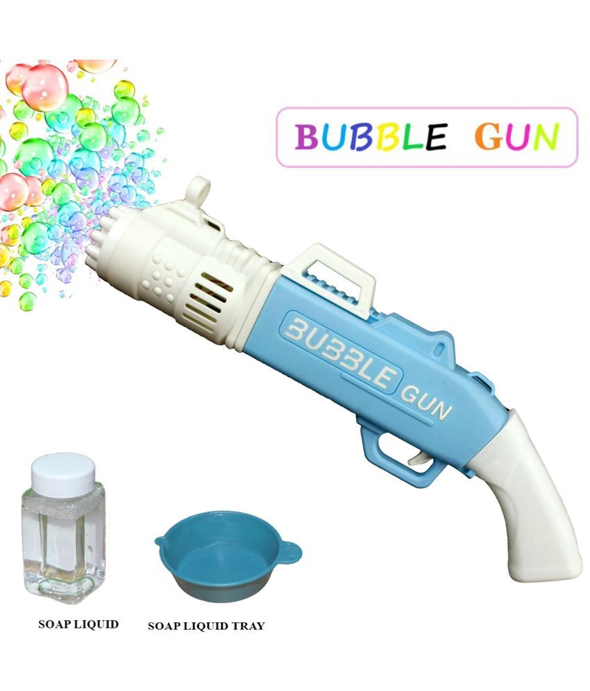     			Rainbow Riders 20-Hole electric bubbles gun toys for kids,bubble machine outdoor & indoor toys for boys and girls,bubble launcher gun with bubble liquid,gun with 20 hole for kids.