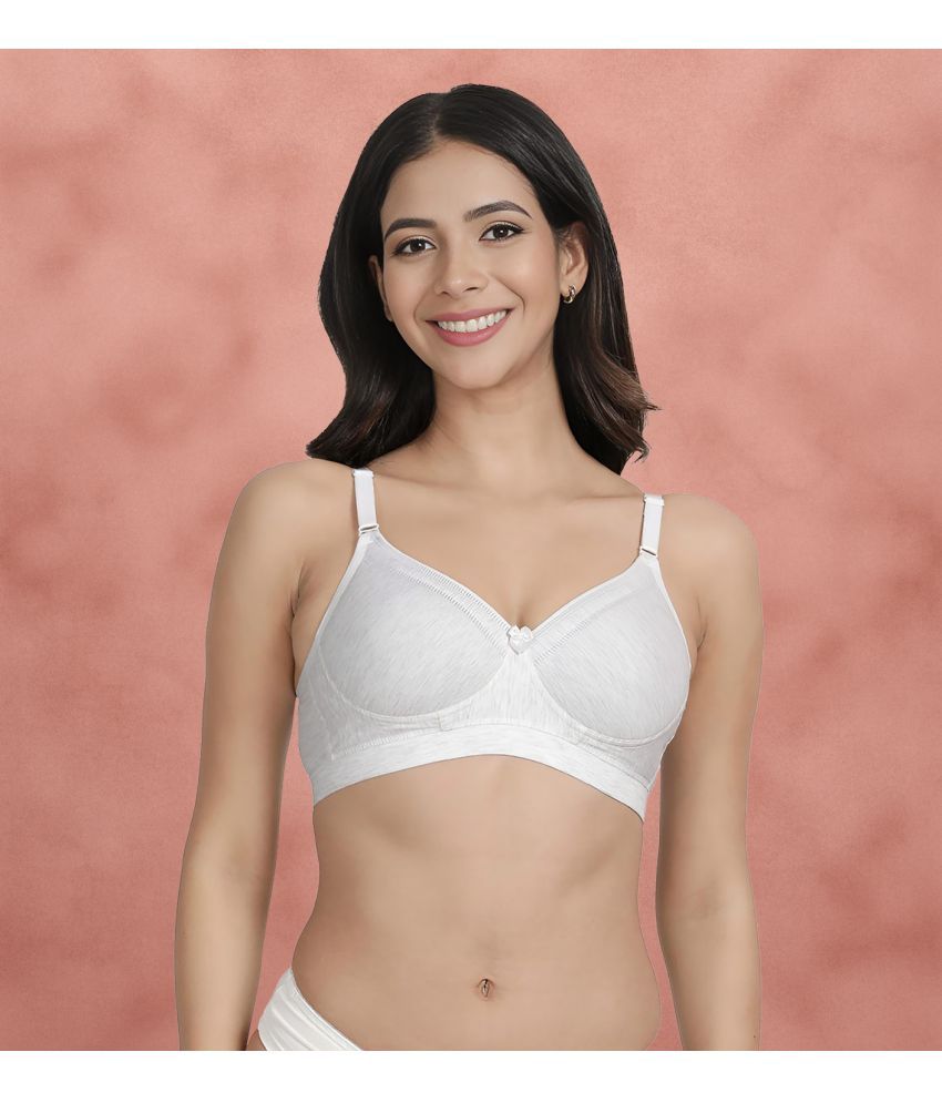     			Susie Cotton Blend Lightly Padded Women's Everyday Bra ( Light Grey ) SLI1005-GreyMelange