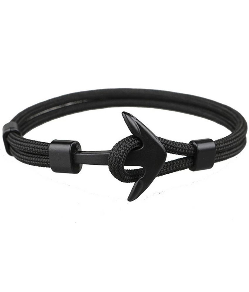     			Thrillz Black Bracelet ( Pack of 1 )