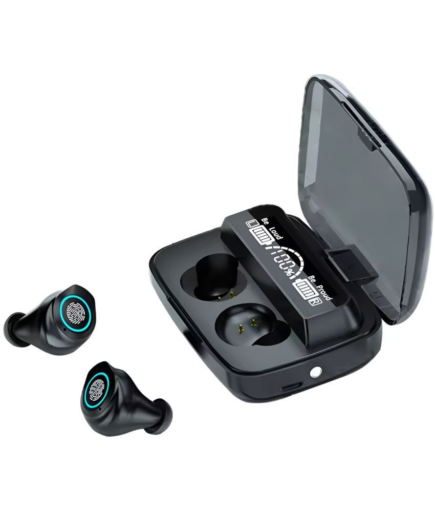     			VERONIC M17 Bluetooth True Wireless (TWS) In Ear 30 Hours Playback Low Latency,Powerfull bass IPX4(Splash & Sweat Proof) Black