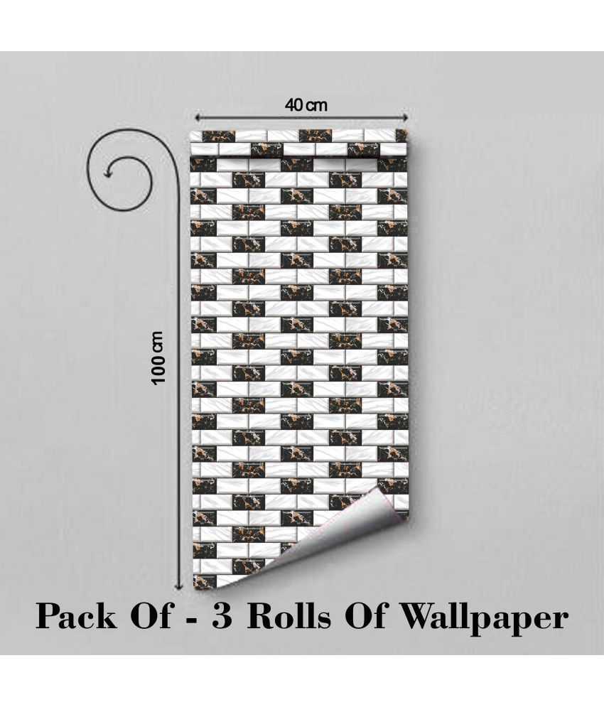     			WallDaddy Abstract Wallpaper ( 40 x 300 ) cm ( Pack of 3 )