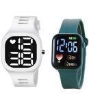 DECLASSE White PU Analog-Digital Men's Watch