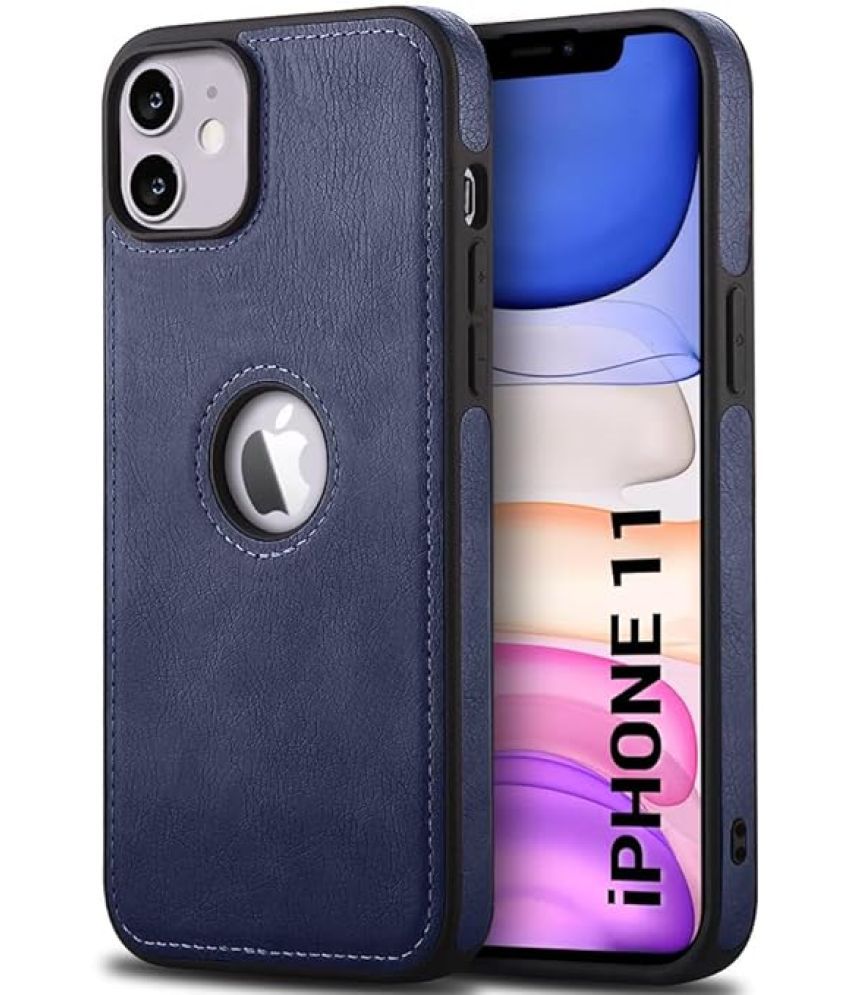     			Bright Traders Plain Cases Compatible For Artificial Leather Apple Iphone 11 ( Pack of 1 )