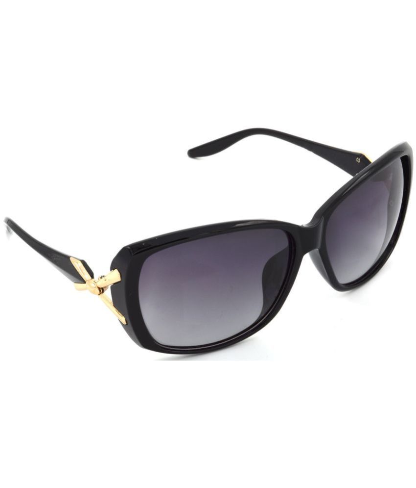     			Hrinkar Black Rectangular Sunglasses ( Pack of 1 )