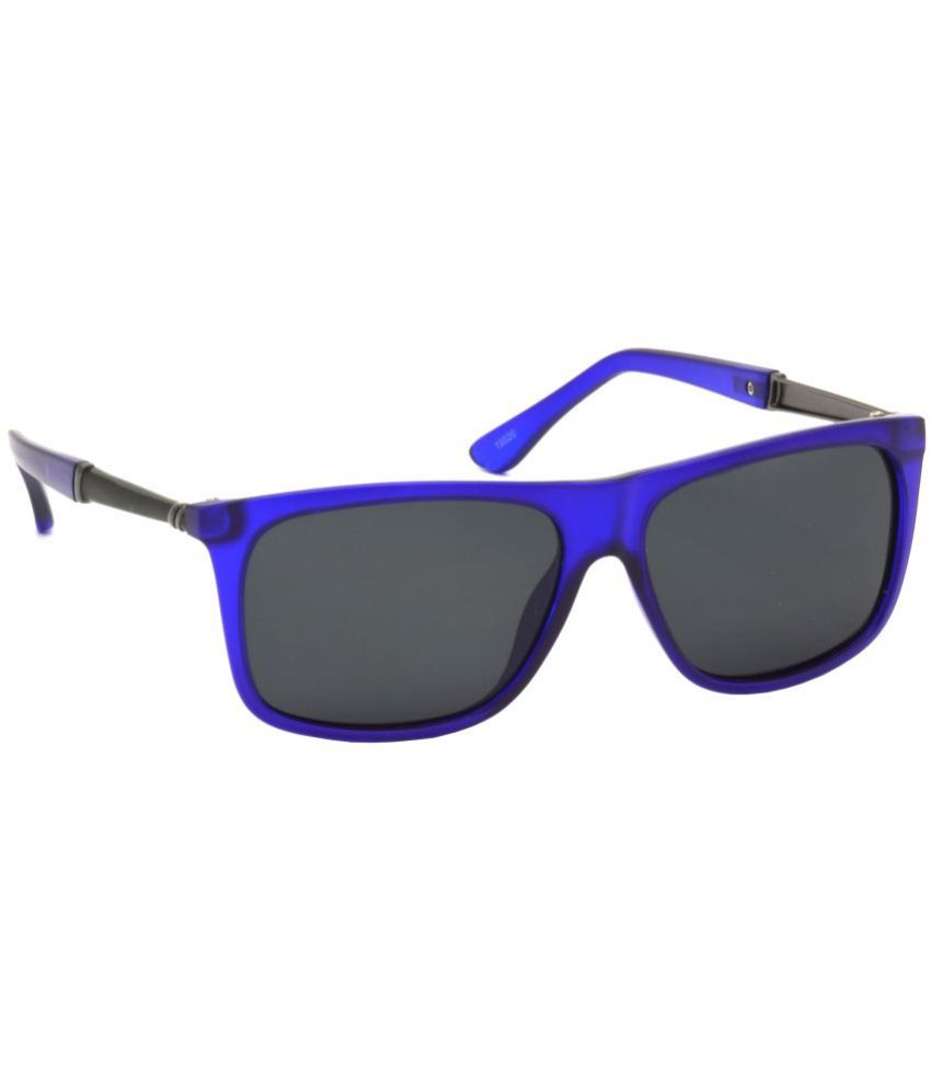     			Hrinkar Blue Rectangular Sunglasses ( Pack of 1 )