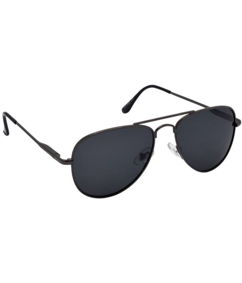     			Hrinkar Dark Grey Pilot Sunglasses ( Pack of 1 )