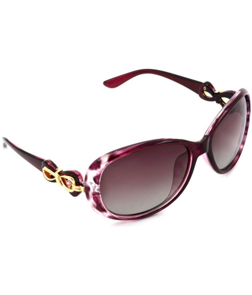     			Hrinkar Purple Rectangular Sunglasses ( Pack of 1 )