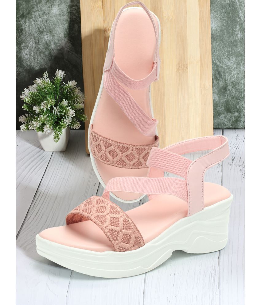     			Kajmi Pink Women's Sandal Heels