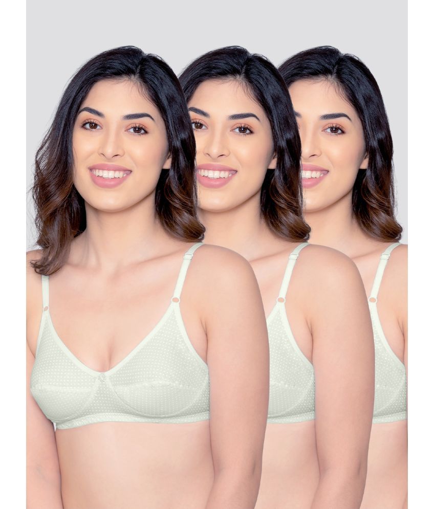     			Kalyani Pack of 3 Cotton Non Padded Women's Everyday Bra ( Yellow ) ELIN