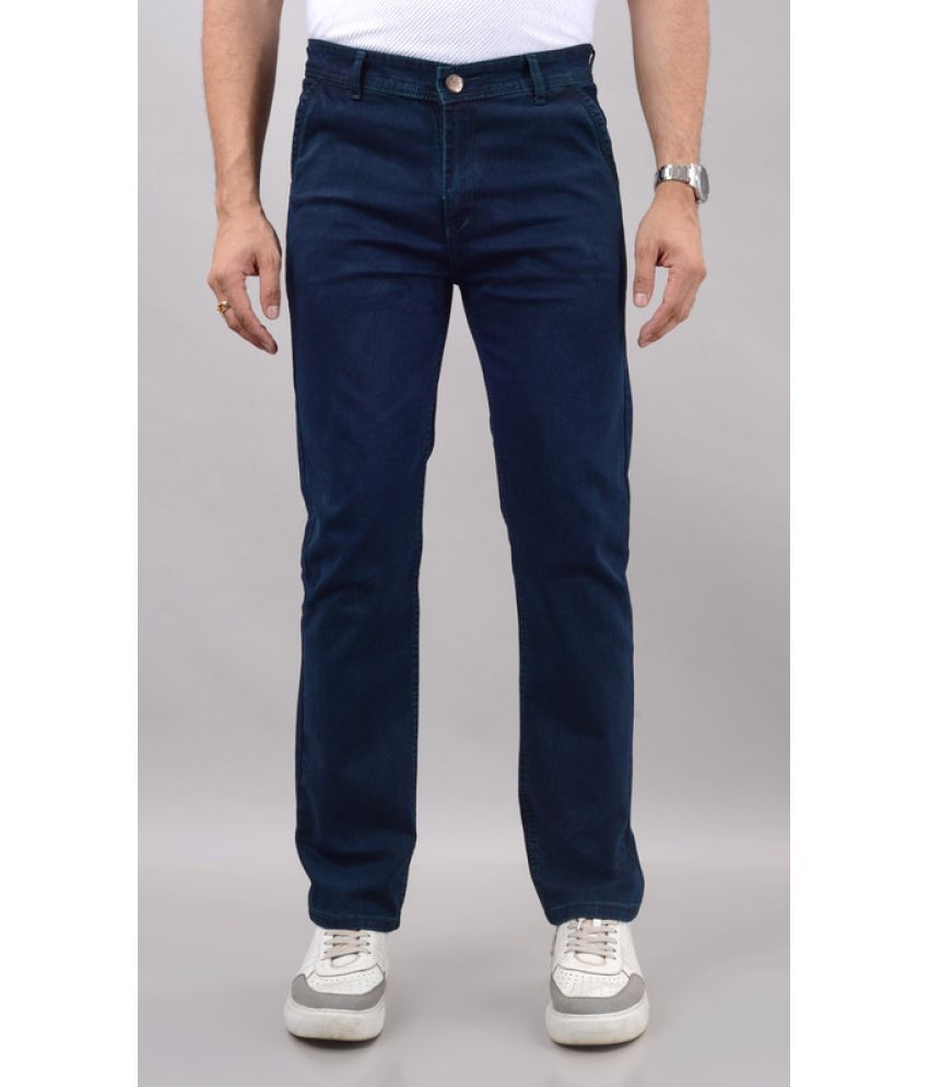     			MOUDLIN Regular Fit Basic Men's Jeans - Navy Blue ( Pack of 1 )